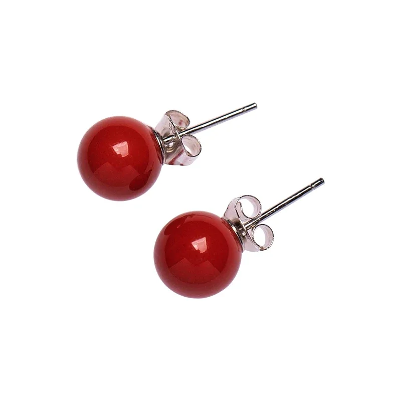 Серьги-гвоздики из стерлингового серебра Cinnabar s925, простые темпераментные универсальные красные серьги для женщин
Серьги-гвоздики из стерлингового серебра Cinnabar s925, простые темпераментные универсальные красные серьги для женщин