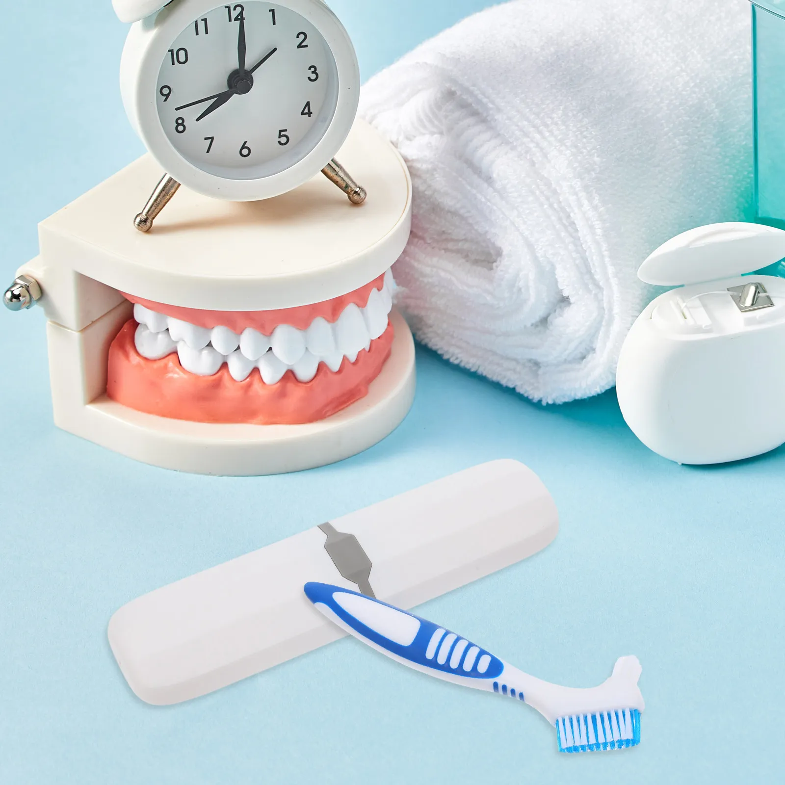 1Set Fake Teeth Toothbrush Storage Box Portable Travel Retainer Cleaning Brush Oral Care Toothbrush Travel Organizer
1Set Fake Teeth Toothbrush Storage Box Portable Travel Retainer Cleaning Brush Oral Care Toothbrush Travel Organizer