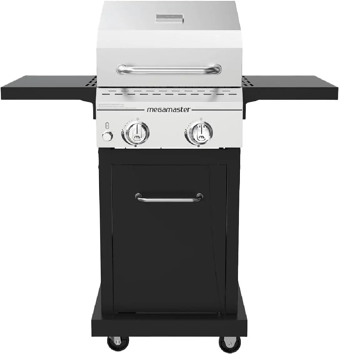 2-Burner Gas Grill Foldable Side Tables 418sq.in 28000BTU Steel Lid Propane BBQ Outdoor Patio, Custom
2-Burner Gas Grill Foldable Side Tables 418sq.in 28000BTU Steel Lid Propane BBQ Outdoor Patio, Custom