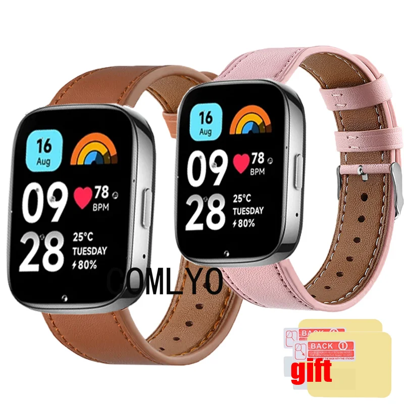 Ремешок 3 в 1 для Xiaomi Redmi Watch 3 Active lite, кожаный сменный Браслет для наручных часов, Защитная пленка для экрана
Ремешок 3 в 1 для Xiaomi Redmi Watch 3 Active lite, кожаный сменный Браслет для наручных часов, Защитная пленка для экрана