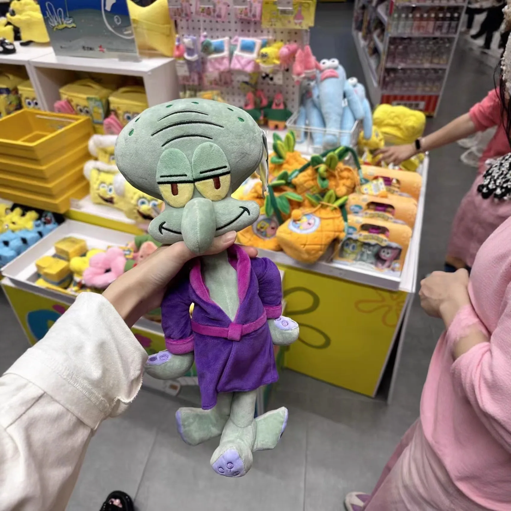 SpongeBob Squidward Plush Doll Purple Pajama Robe Soft Stuffed Toy Bedtime Sleeping Pillow For Kids Cartoon Fans
SpongeBob Squidward Plush Doll Purple Pajama Robe Soft Stuffed Toy Bedtime Sleeping Pillow For Kids Cartoon Fans