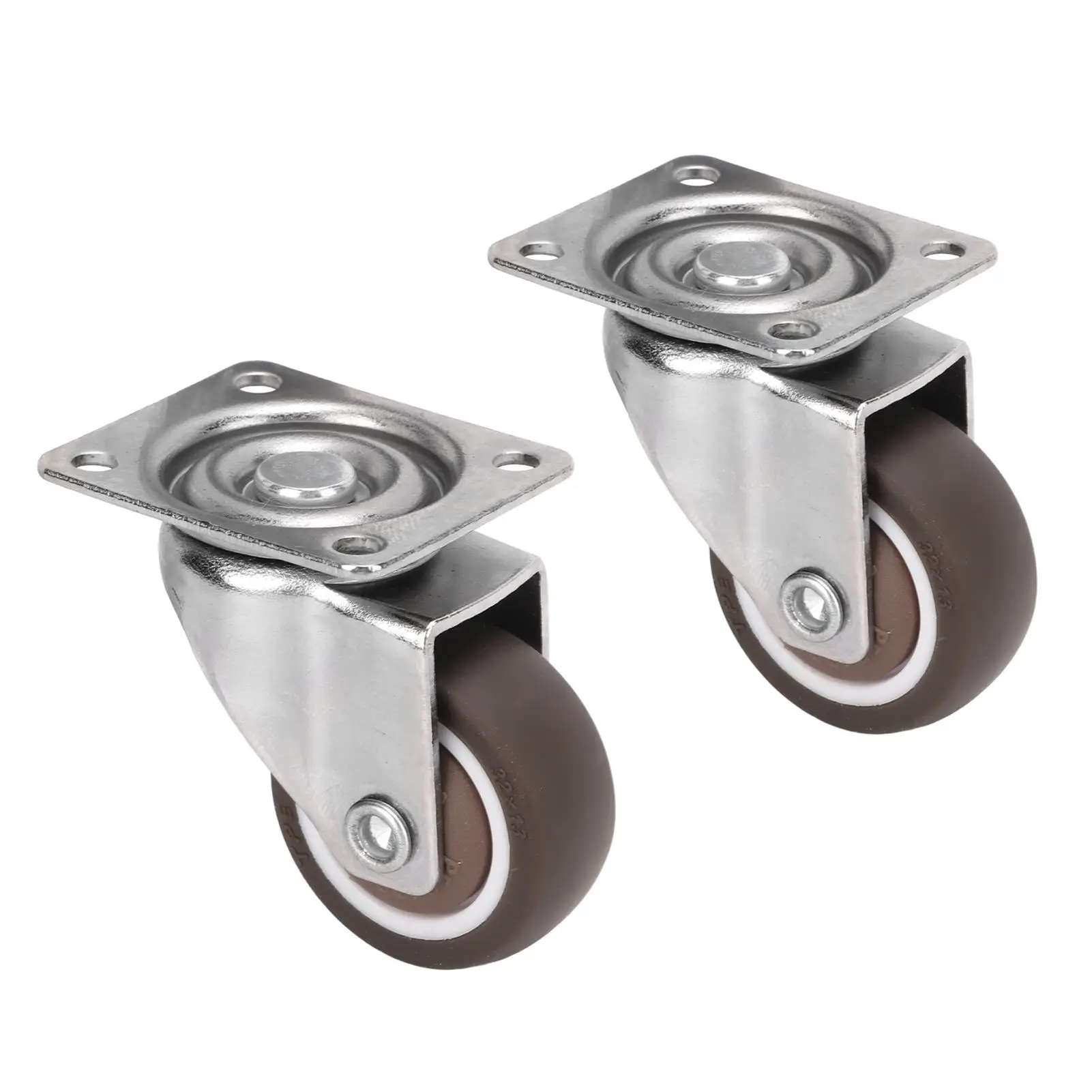2Pcs Metal Plate Casters - 33lb Load Bearing Wheels with Chromium Plating for Rack, No-noise & flexible
2Pcs Metal Plate Casters - 33lb Load Bearing Wheels with Chromium Plating for Rack, No-noise & flexible