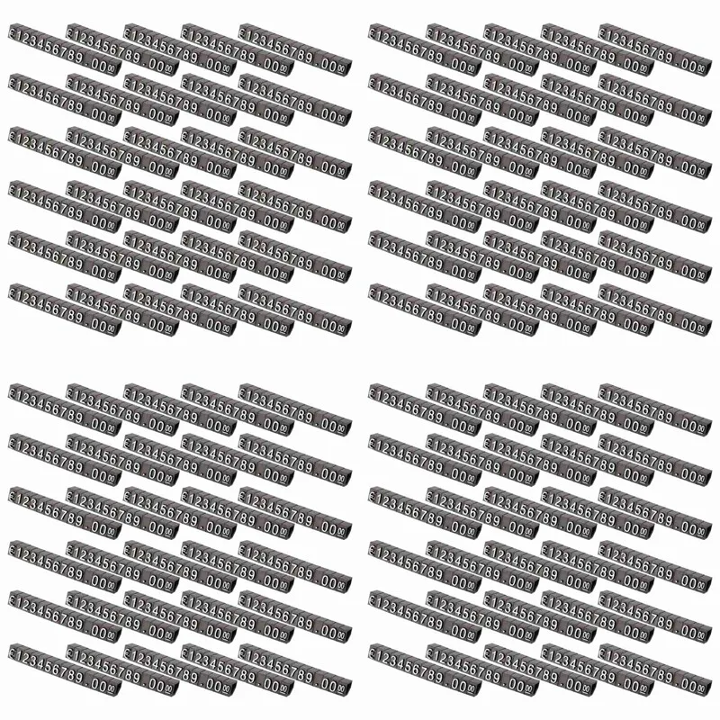 120Sets Plastic Cubes Price Display Tags Adjustable Number Stand Frame Label Shop
120Sets Plastic Cubes Price Display Tags Adjustable Number Stand Frame Label Shop