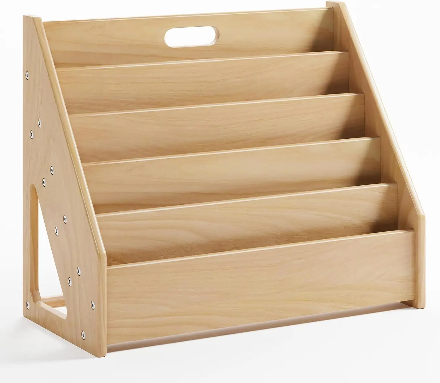 5-Tier Front-Facing Bookshelf for Kids, Solid Wood Book Display, Toddler Storage Rack
5-Tier Front-Facing Bookshelf for Kids, Solid Wood Book Display, Toddler Storage Rack