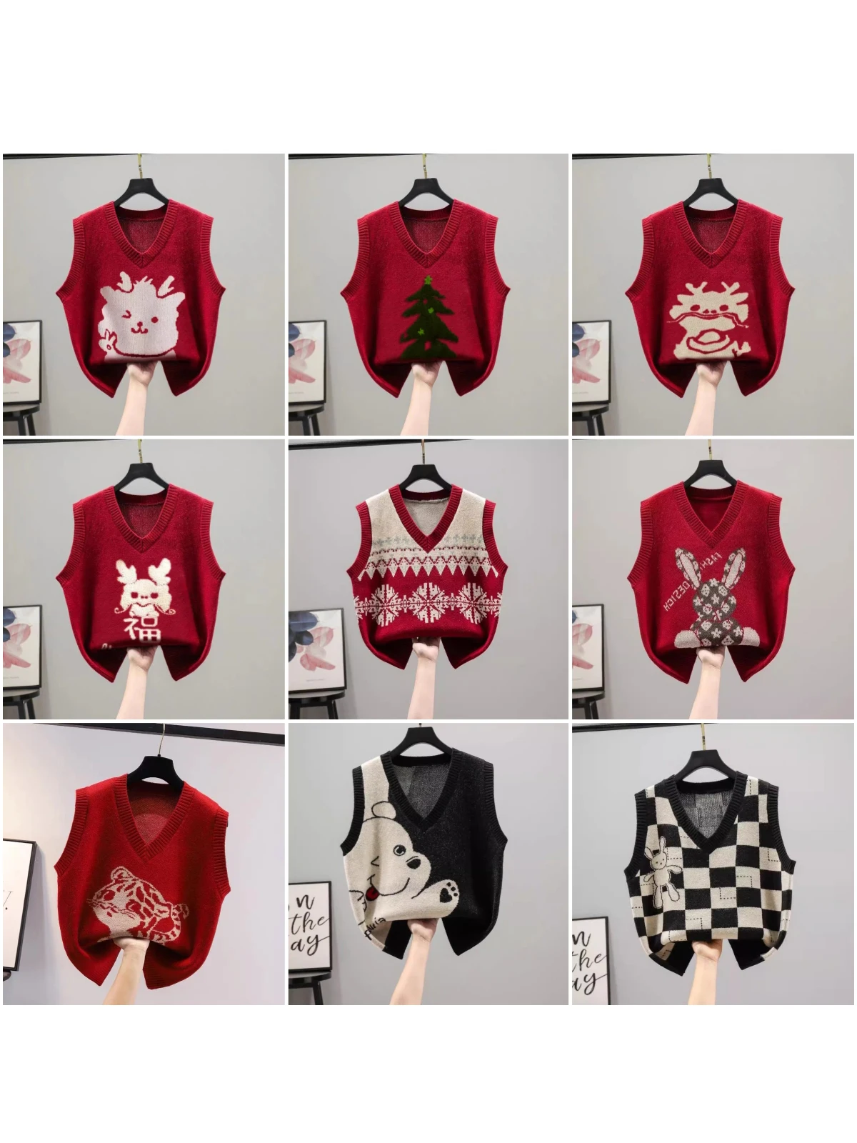 Cisas Theme Women's Knitted Sweater Vest Dragon Year Fortune Top Base Layer V-Ne Regular Length Commute Sle
Cisas Theme Women's Knitted Sweater Vest Dragon Year Fortune Top Base Layer V-Ne Regular Length Commute Sle