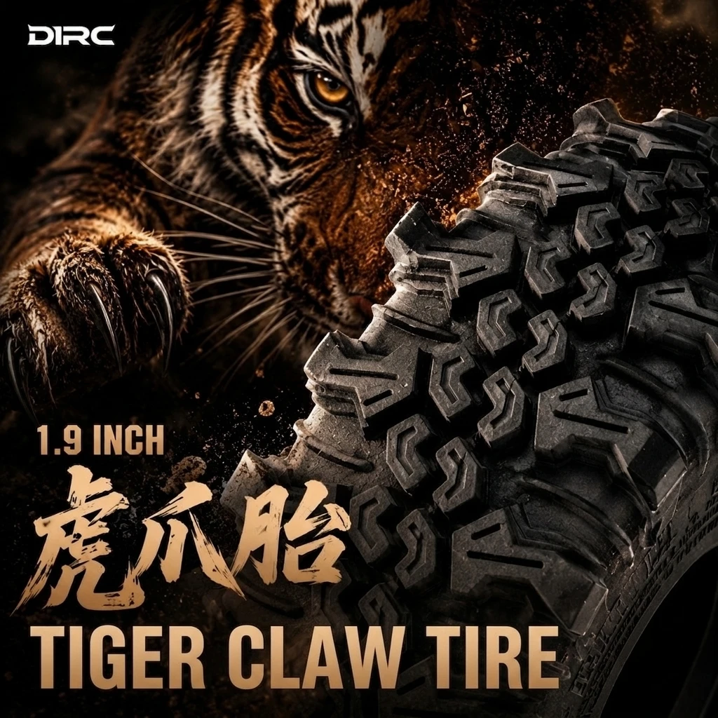 D1RC 1/10 Scale 1.9-inch Rainforest Battle RC Rock Crawler Tires, 120mm Tiger Claw Tires
D1RC 1/10 Scale 1.9-inch Rainforest Battle RC Rock Crawler Tires, 120mm Tiger Claw Tires
