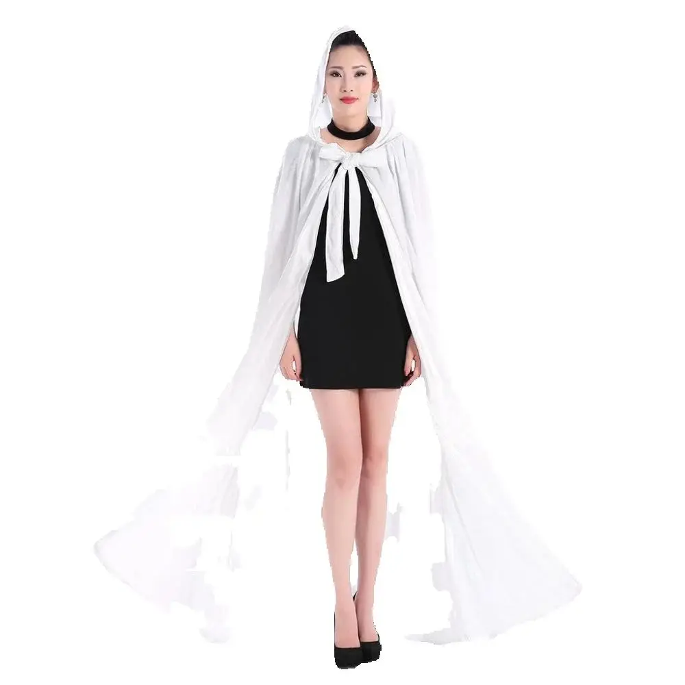 White Hooded Cape Cosplay Costume Halloween Party Cap Custom Made Cloak Cape Black White
White Hooded Cape Cosplay Costume Halloween Party Cap Custom Made Cloak Cape Black White