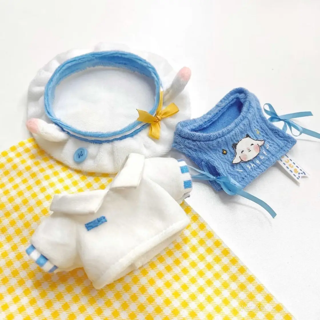 10cm Little Sheep Scholar Cotton Doll Outfit Starfish Body Standard Body Doll Clothing Attribute-Free Doll Replacement Set
10cm Little Sheep Scholar Cotton Doll Outfit Starfish Body Standard Body Doll Clothing Attribute-Free Doll Replacement Set