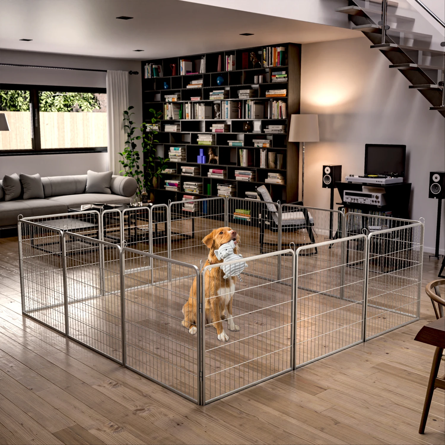 Dog Pens Outdoor 32" Height Foldable 12 Panels Heavy Duty Metal Portable Dog Playpen Indoor Anti-Rust Exercise Dog Fence with Do
Dog Pens Outdoor 32" Height Foldable 12 Panels Heavy Duty Metal Portable Dog Playpen Indoor Anti-Rust Exercise Dog Fence with Do