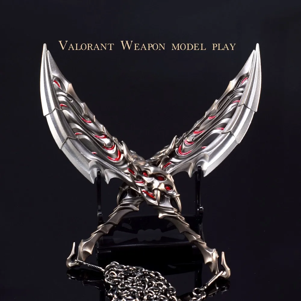 100cm Valorant Weapon Blades of Primordia Metal Game Peripheral Agents Melee A Pair of Weapon Model Ornaments Crafts Gifts Toys
100cm Valorant Weapon Blades of Primordia Metal Game Peripheral Agents Melee A Pair of Weapon Model Ornaments Crafts Gifts Toys