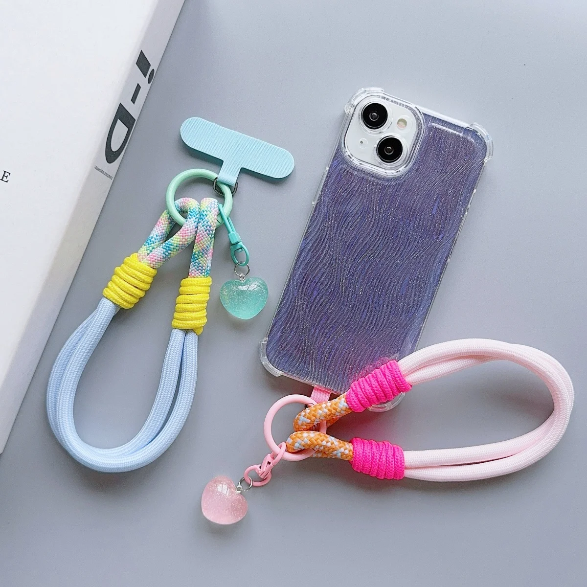 Universal Braided Mobile Phone Lanyard Strap Love Pendant Chain Ring Cord with Patch Wrist Strap Cell Phone Detachable
Universal Braided Mobile Phone Lanyard Strap Love Pendant Chain Ring Cord with Patch Wrist Strap Cell Phone Detachable