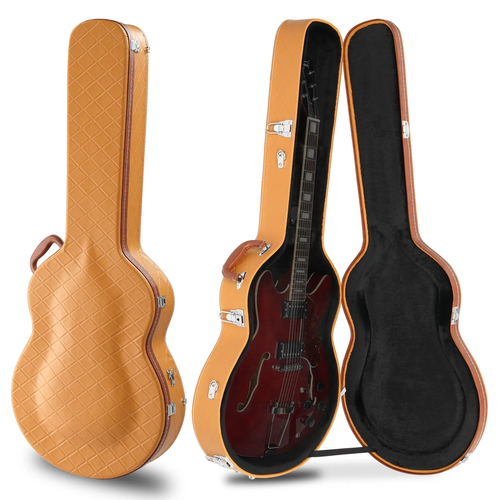 Case for 335 Semi-Hollow Electric Guitars with Keys Locking Latch
Case for 335 Semi-Hollow Electric Guitars with Keys Locking Latch