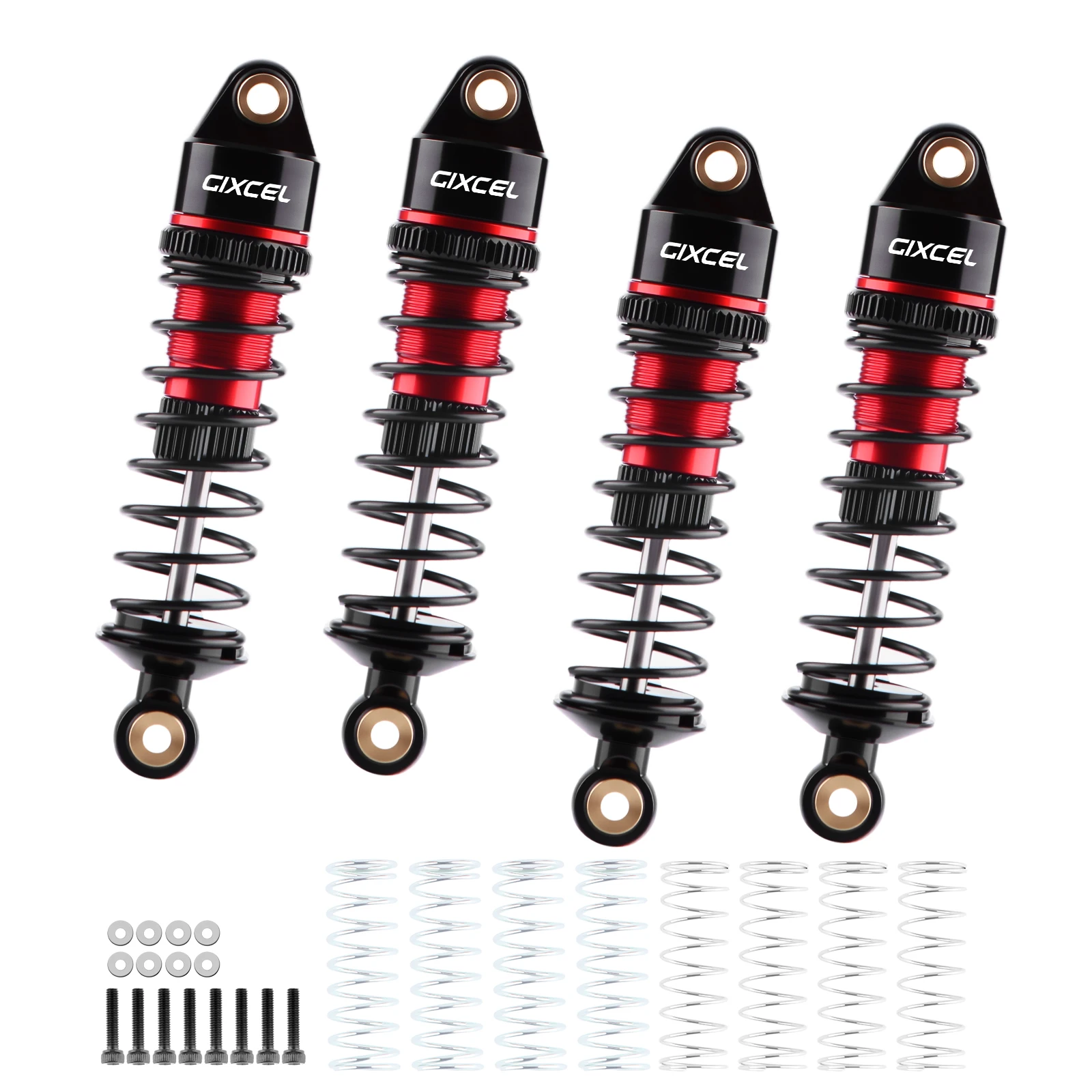 66mm Aluminum RC Shock Absorber Adjustable Spring for 1/16 HAIBOXING 16890SA, REDCAT Volcano-16 RC Truck Upgrade Parts
66mm Aluminum RC Shock Absorber Adjustable Spring for 1/16 HAIBOXING 16890SA, REDCAT Volcano-16 RC Truck Upgrade Parts