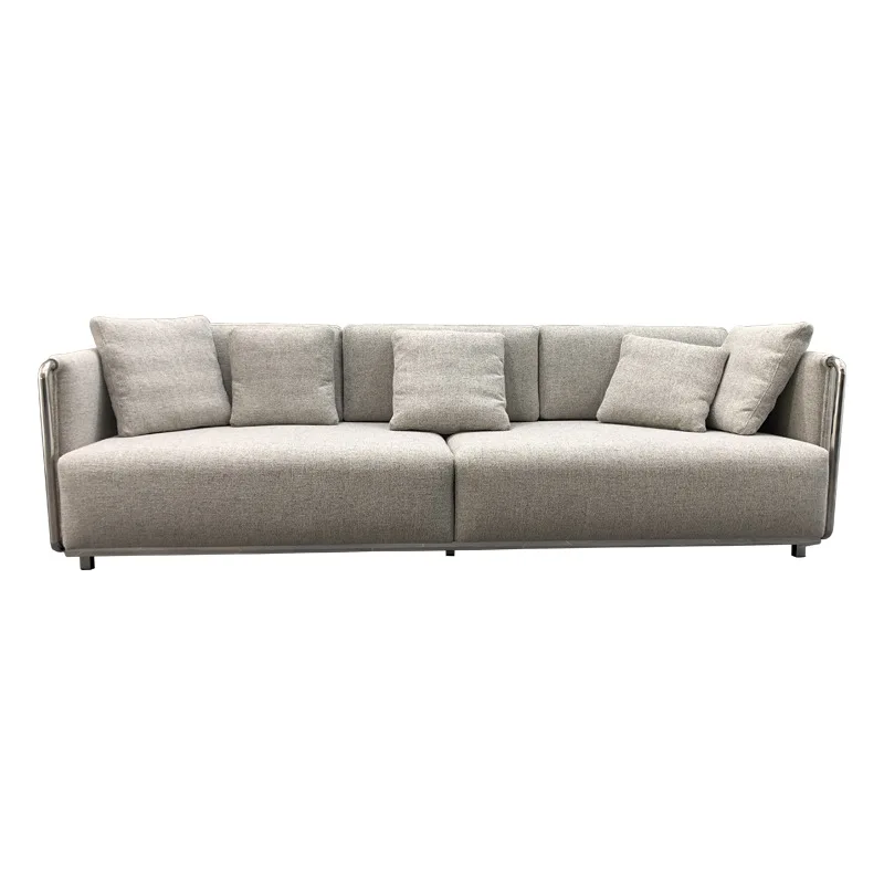 Italian minimalist fabric three-person sofa small apartment simple modern living room high-grade stainless steel
Italian minimalist fabric three-person sofa small apartment simple modern living room high-grade stainless steel