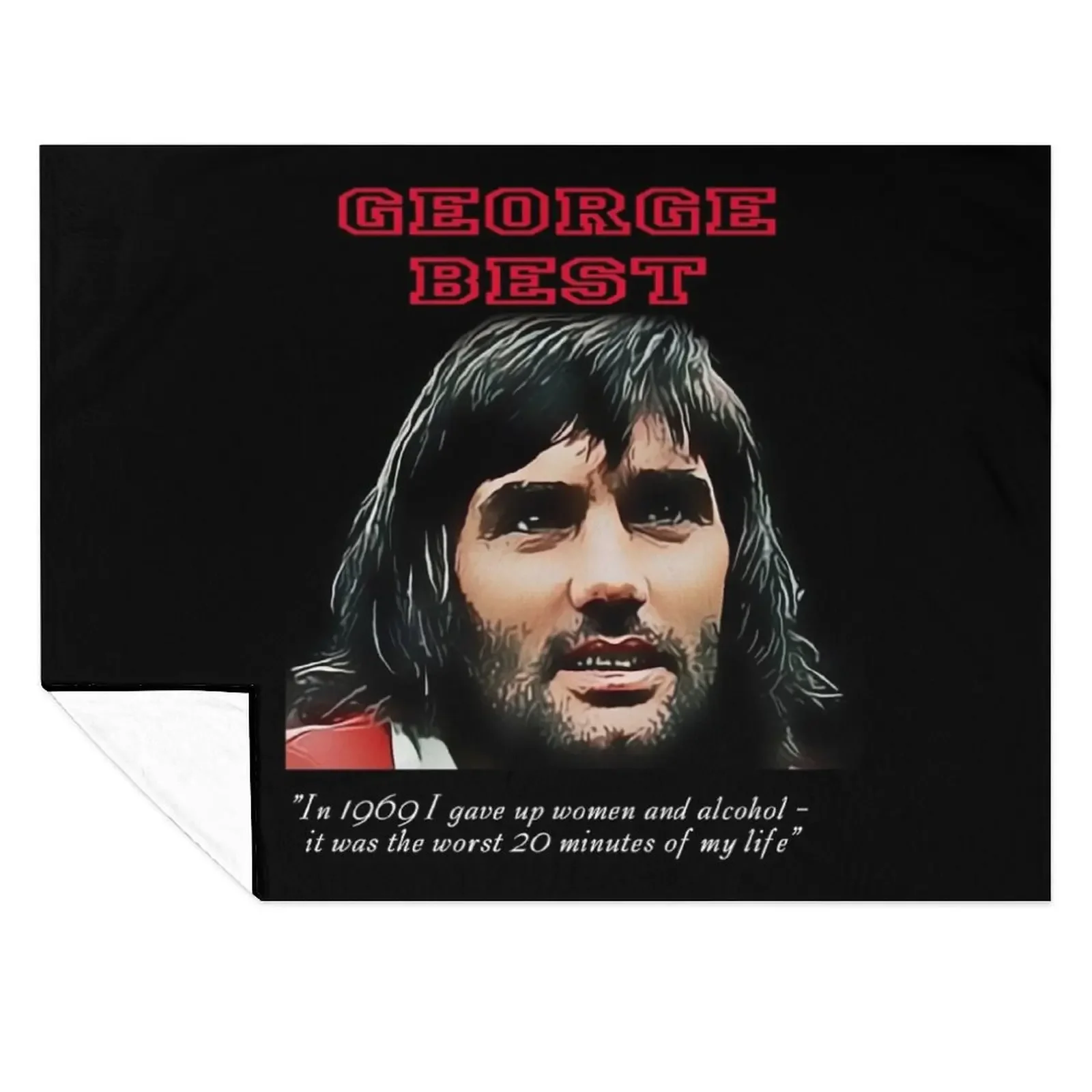 GEORGE BEST - Iconic Footballer Throw Blanket Giant Sofa blankets and throws Luxury Throw Luxury Designer Blankets 
GEORGE BEST - Iconic Footballer Throw Blanket Giant Sofa blankets and throws Luxury Throw Luxury Designer Blankets