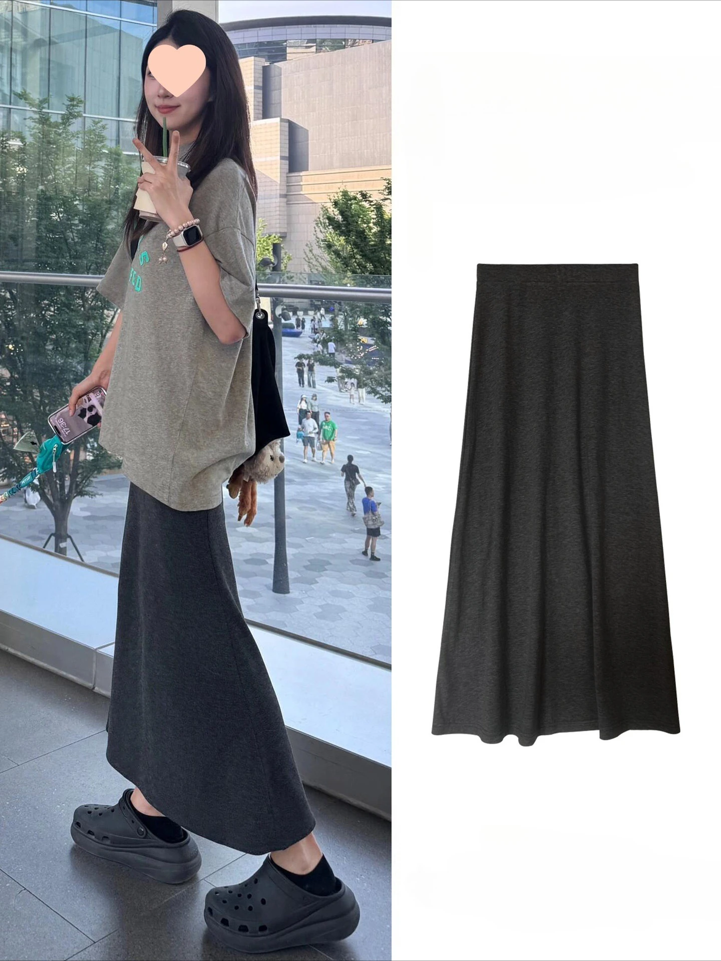 Серая юбка-миди для женщин летом, тонкий новый стиль, высокая талия, тонкая юбка с рыбьим хвостом, юбка средней длины, облегающая бедра
Серая юбка-миди для женщин летом, тонкий новый стиль, высокая талия, тонкая юбка с рыбьим хвостом, юбка средней длины, облегающая бедра