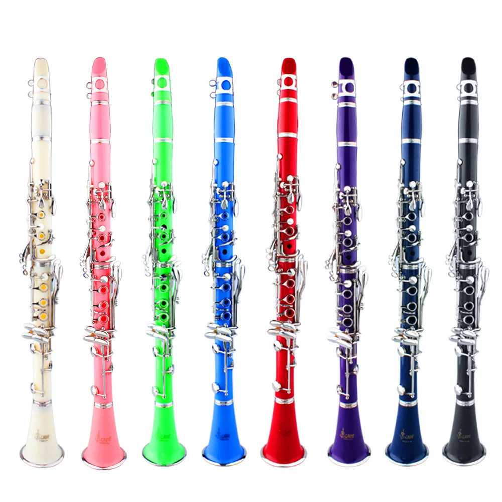 Hooqu Clarinet Grade B-flat ABS Pipe Body 17 Keys Ring 6 Keys Clarinet Instrument Woodwind Cloth Box Professional Performance
Hooqu Clarinet Grade B-flat ABS Pipe Body 17 Keys Ring 6 Keys Clarinet Instrument Woodwind Cloth Box Professional Performance