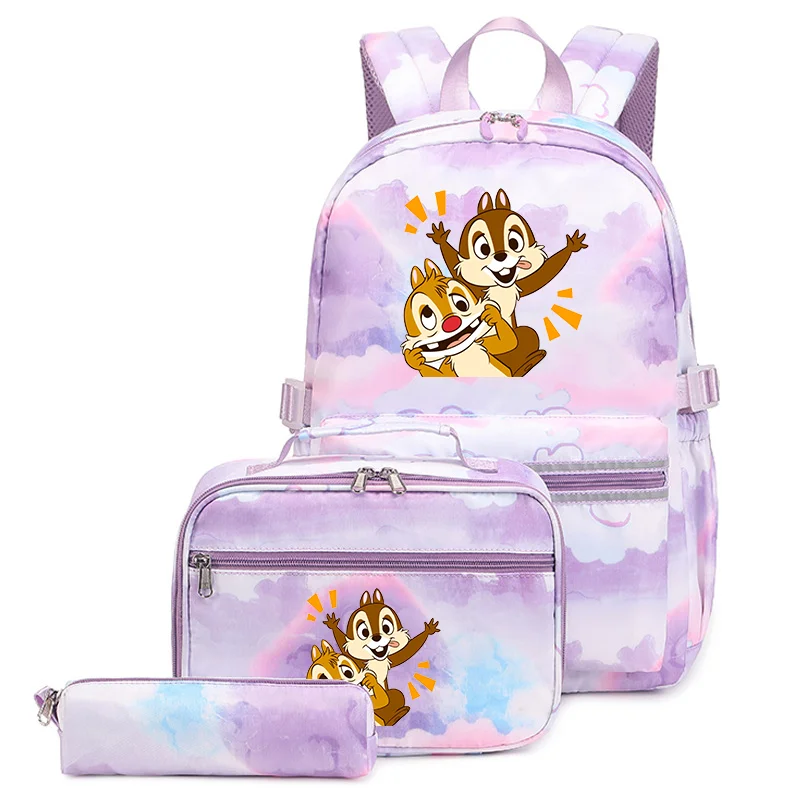 3Pcs/Set Disney Cartoon Chip n Dale Backpack Colorful Bag Boys Girls School bags Teenager with Lunch Bag Travel Mochilas
3Pcs/Set Disney Cartoon Chip n Dale Backpack Colorful Bag Boys Girls School bags Teenager with Lunch Bag Travel Mochilas