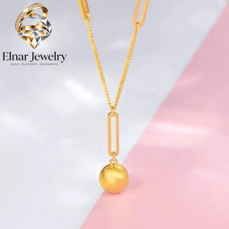 Elnar Jewelry Luxury 24K 9999 Pure Gold real gold Women's New Brushed Ball Bing Clavicle Chain Small Autumn Necklace
Elnar Jewelry Luxury 24K 9999 Pure Gold real gold Women's New Brushed Ball Bing Clavicle Chain Small Autumn Necklace