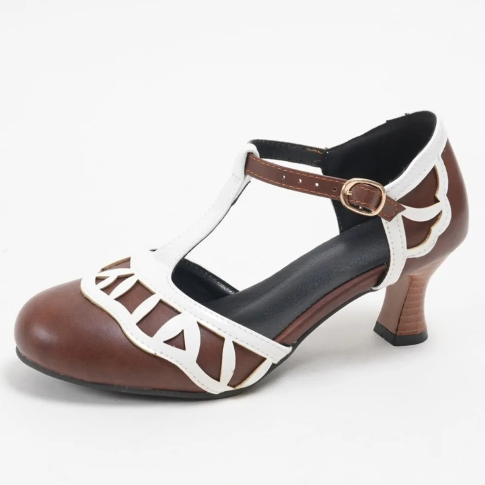 2026 Plus Size 48 Vintage 6cm Kitten Heels T-strap Pumps British Style Retro Comfy Walking Summer Office Lady Shoes Women
2026 Plus Size 48 Vintage 6cm Kitten Heels T-strap Pumps British Style Retro Comfy Walking Summer Office Lady Shoes Women