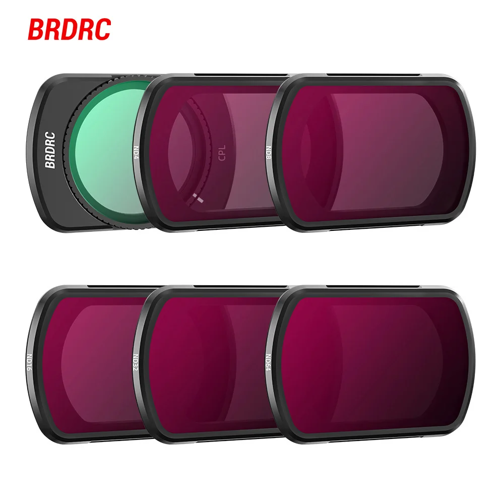 BRDRC Lens Filters for DJI Osmo Pocket 3 Camera UV CPL ND8/ND16ND32/ND64 Magnetic Filters Professional Photography Accessories
BRDRC Lens Filters for DJI Osmo Pocket 3 Camera UV CPL ND8/ND16ND32/ND64 Magnetic Filters Professional Photography Accessories