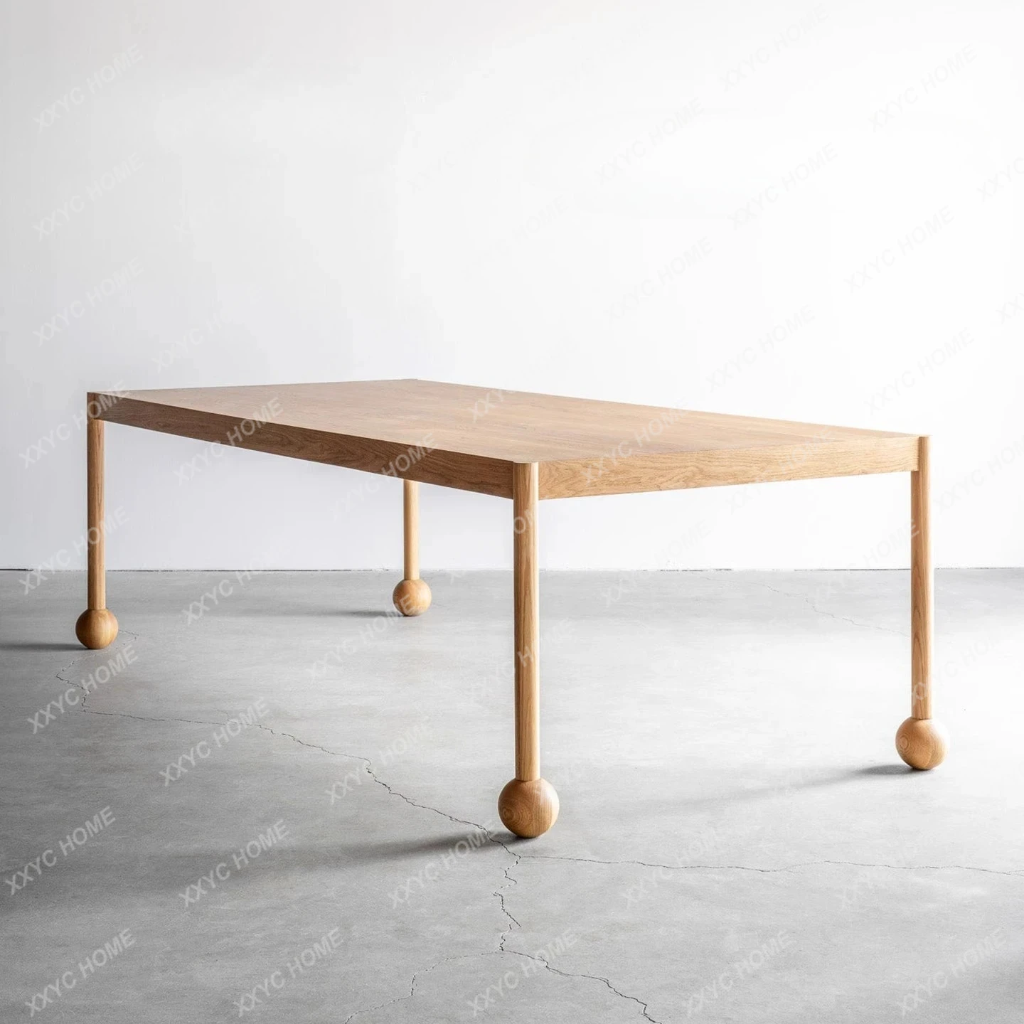 Solid wood dining table, ash wood log long table, Nordic rectangular medieval household cream table
Solid wood dining table, ash wood log long table, Nordic rectangular medieval household cream table