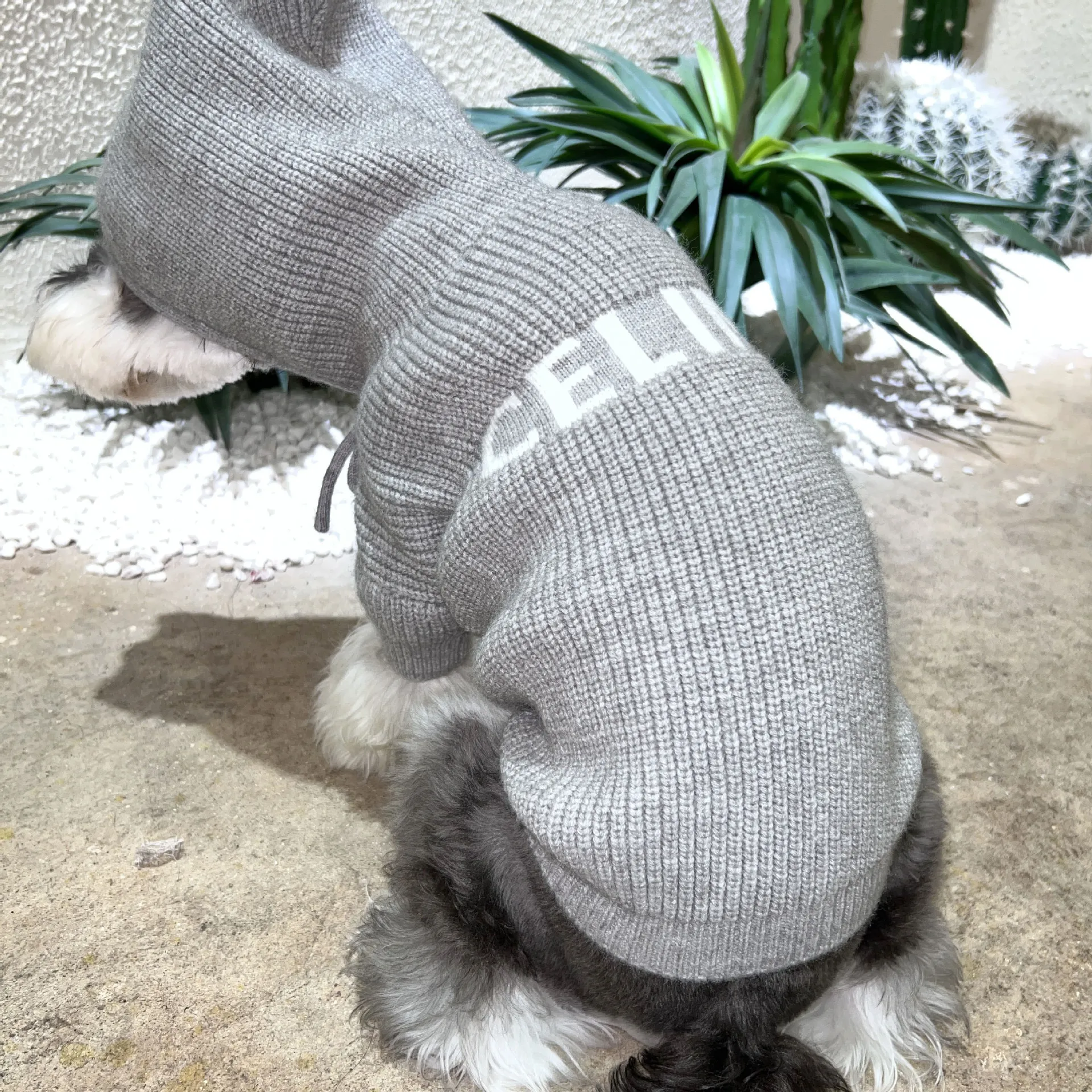 Classic Grey Knitted Pet Clothing Brand Designs Dog Sweaters
Classic Grey Knitted Pet Clothing Brand Designs Dog Sweaters