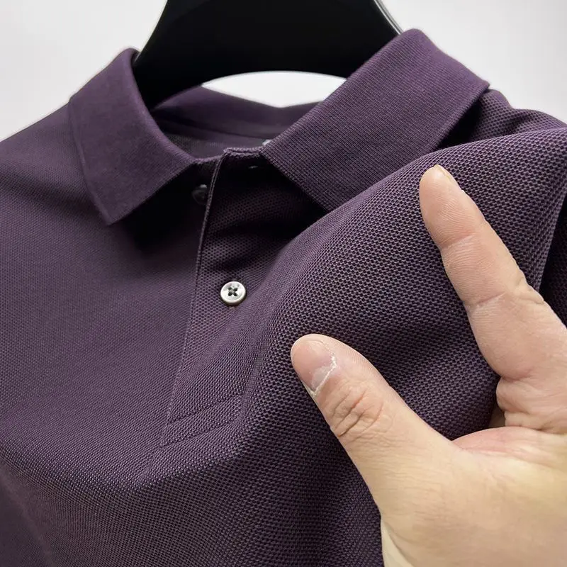 GELITAYIN Summer Men's Breathable Cool Lapel Polo Short Sleeve High-End Casual Lapel Shirt Thin Solid Loose Multi-Color Fashion
GELITAYIN Summer Men's Breathable Cool Lapel Polo Short Sleeve High-End Casual Lapel Shirt Thin Solid Loose Multi-Color Fashion