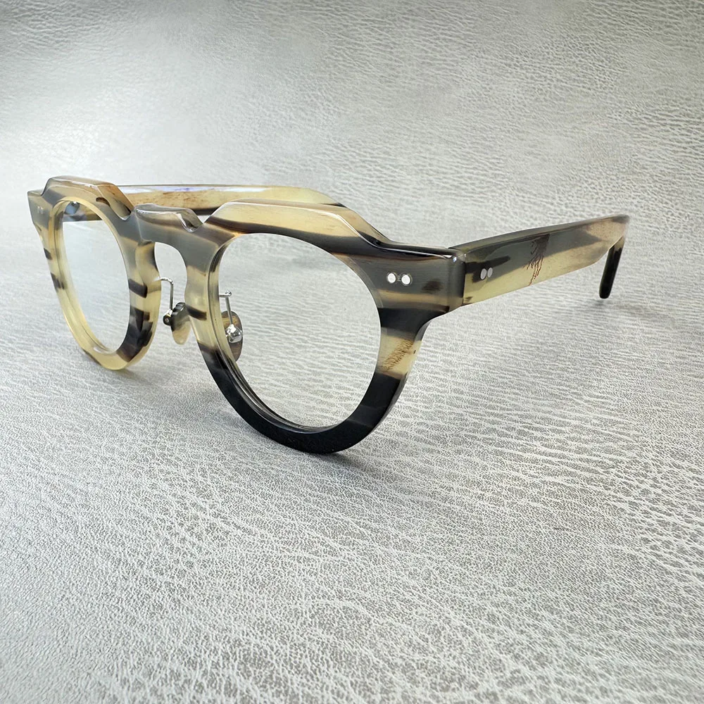 Eyeglass Frames Unique Vintage Retro Handmade Natural Horn pPrescription Man Women's Glasses Frames Optical Lenses Eyeglasses
Eyeglass Frames Unique Vintage Retro Handmade Natural Horn pPrescription Man Women's Glasses Frames Optical Lenses Eyeglasses