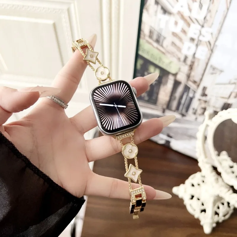 Luxury Resin Floral For Apple iWatch S10 S11 Band Women Elegant Coco Style Bracelet Strap
Luxury Resin Floral For Apple iWatch S10 S11 Band Women Elegant Coco Style Bracelet Strap