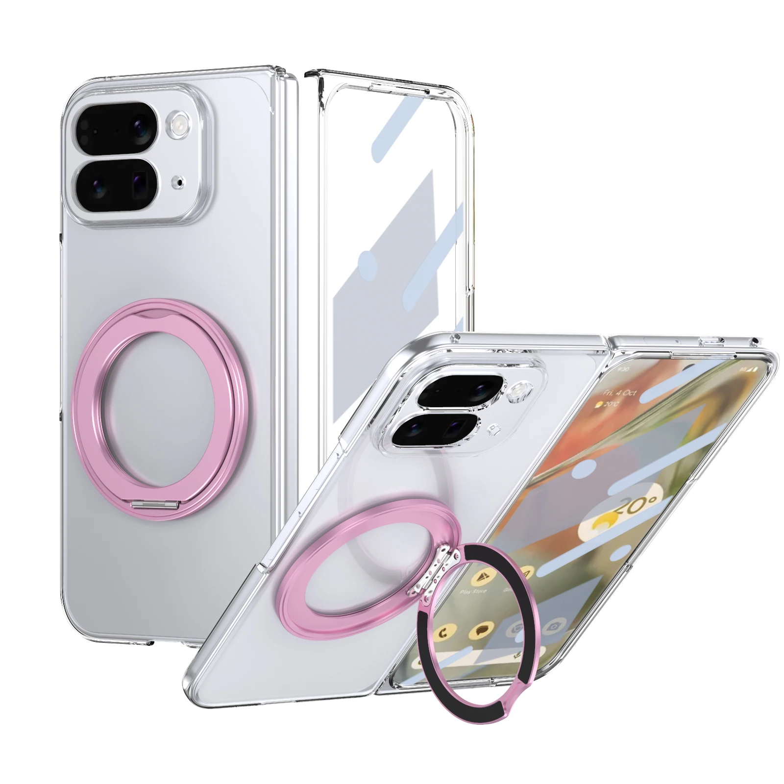 Case for Google Pixel 10 Pro Fold 360° Rotating Ring Holder Wireless Charging Front Glass Film Anti-Scratch Protection Cover
Case for Google Pixel 10 Pro Fold 360° Rotating Ring Holder Wireless Charging Front Glass Film Anti-Scratch Protection Cover