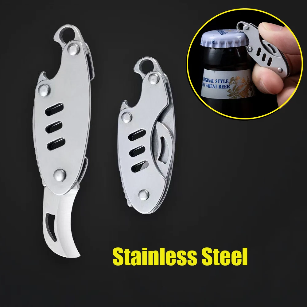 MINI Stainles Steel Folding Knife Outdoor EDC Camping Tactics Self-defense Tool Fruit Knives Bottle open Pocket Knife Steel hand
MINI Stainles Steel Folding Knife Outdoor EDC Camping Tactics Self-defense Tool Fruit Knives Bottle open Pocket Knife Steel hand