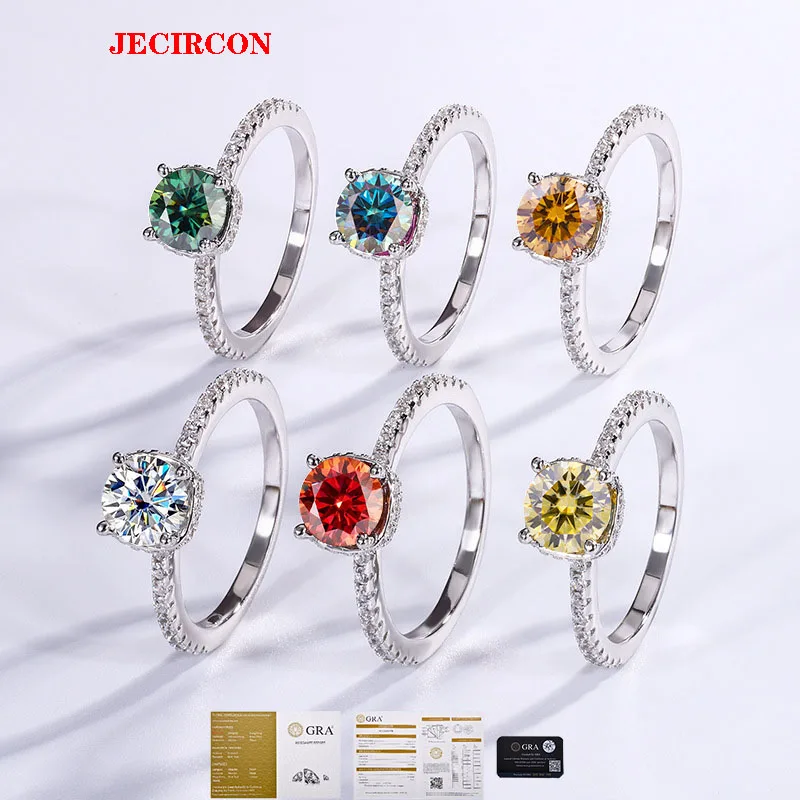 JECIRCON кольцо из стерлингового серебра 925 пробы с цветным муассанитом для женщин, модное кольцо с 1 каратным бриллиантом и 4 когтями, простое универсальное обручальное кольцо
JECIRCON кольцо из стерлингового серебра 925 пробы с цветным муассанитом для женщин, модное кольцо с 1 каратным бриллиантом и 4 когтями, простое универсальное обручальное кольцо