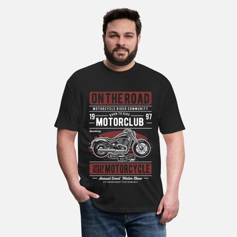 On the road 0419 Vintage Motorcycle Retro Cafe Racer Gift T-Shirt for Racing bikers 100% cotton Graphic clothes All size Tee
On the road 0419 Vintage Motorcycle Retro Cafe Racer Gift T-Shirt for Racing bikers 100% cotton Graphic clothes All size Tee