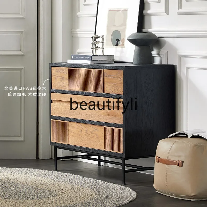 Nordic modern medieval color matching teak color bucket cabinet wabi sandy wind oak bedroom chest of drawers
Nordic modern medieval color matching teak color bucket cabinet wabi sandy wind oak bedroom chest of drawers