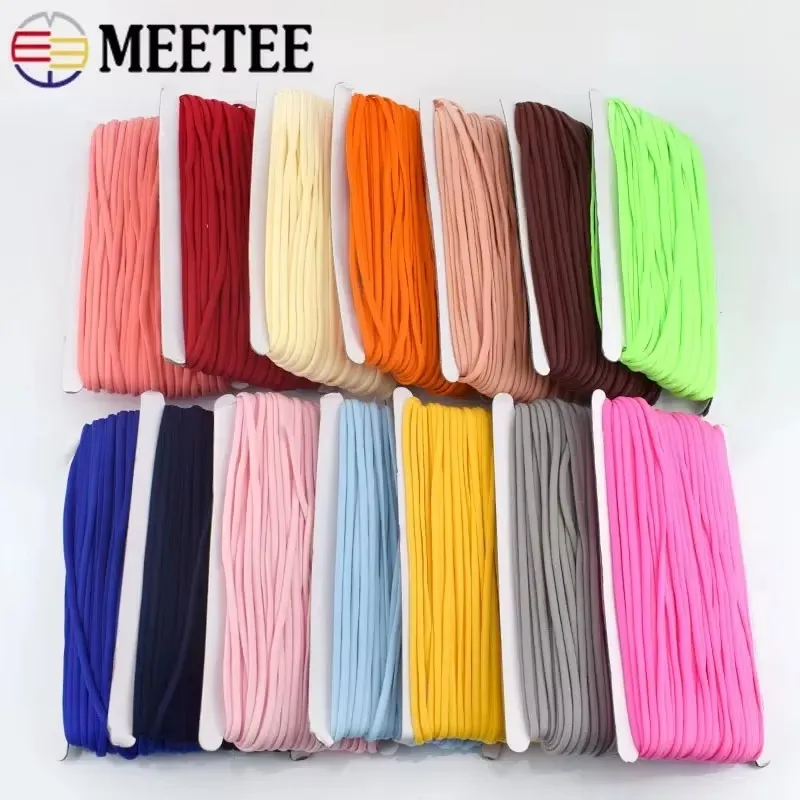 10/20M Meetee 3/5mm Nylon Elastic Band Ear Hanger Rope Rubber Tape Sewing Shoulder Strap Hair Ring Stretch Cord DIY Accessories
10/20M Meetee 3/5mm Nylon Elastic Band Ear Hanger Rope Rubber Tape Sewing Shoulder Strap Hair Ring Stretch Cord DIY Accessories