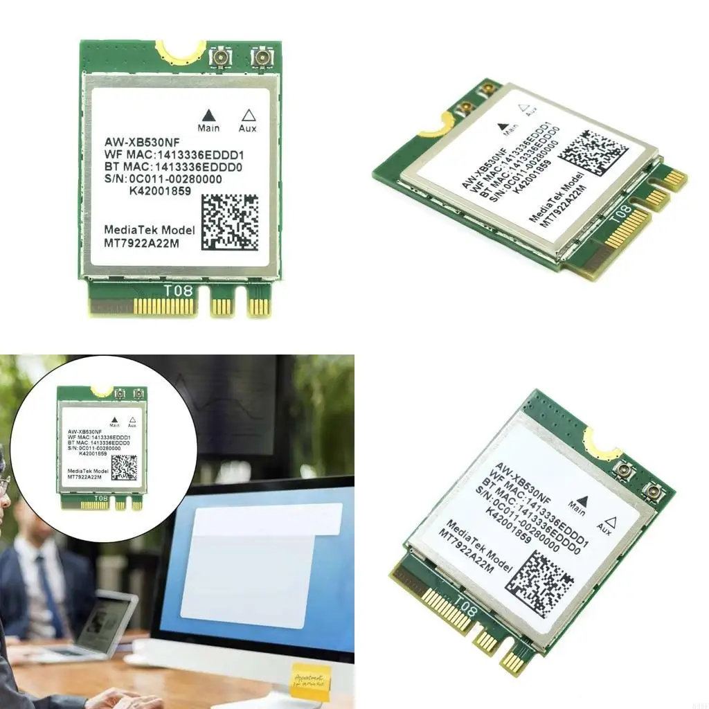 896F AW-XB530NF MT7922 WiFi6e 2.4G 6G Компьютерная беспроводная сетевая карта BT5.2
896F AW-XB530NF MT7922 WiFi6e 2.4G 6G Компьютерная беспроводная сетевая карта BT5.2