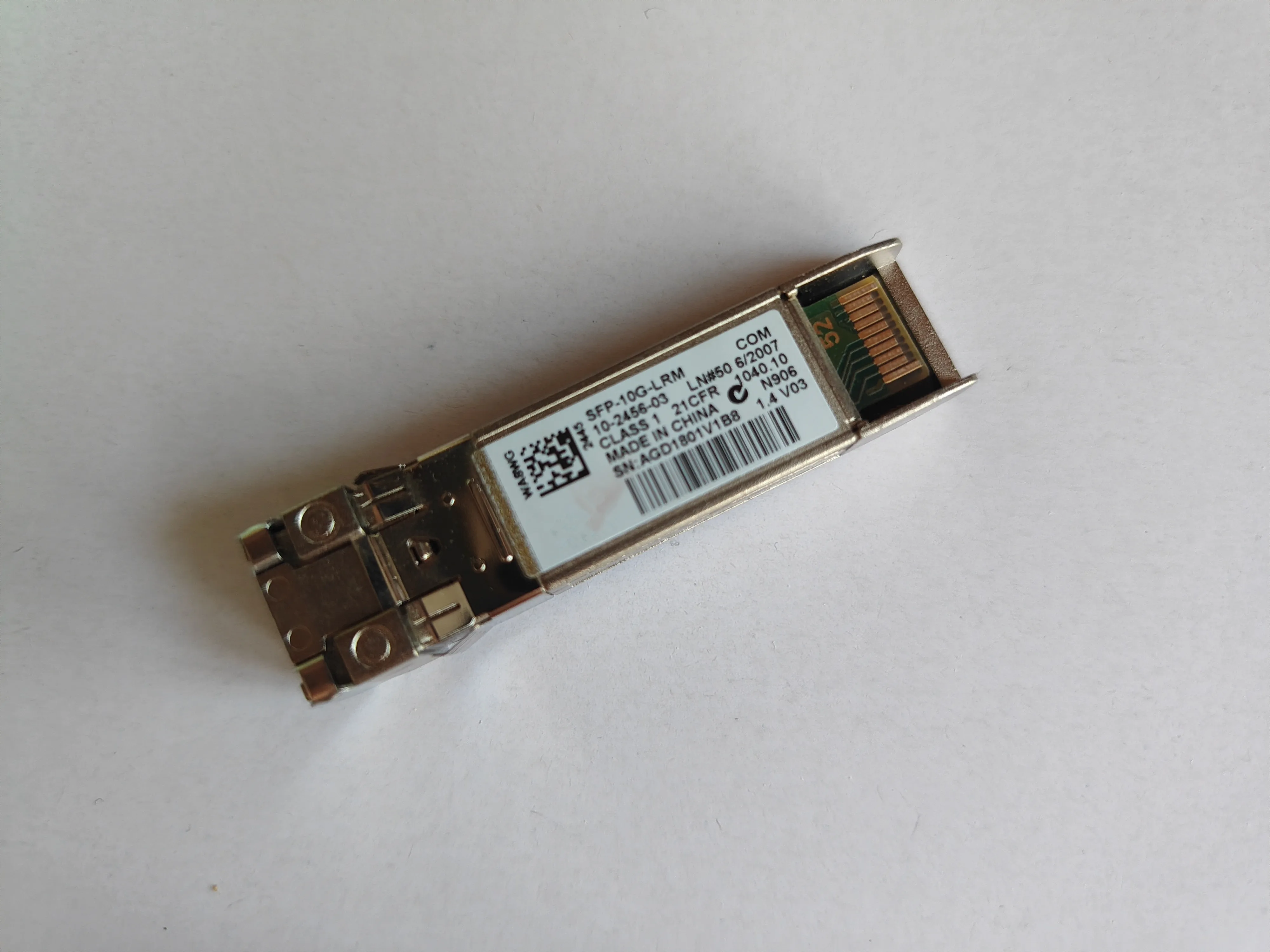 1PCS SFP-10G-LRM/LC-LC 10GBASE-LRM 1310nm 10GB SFP Module/10G lrm sfp fiber switch transceiver
1PCS SFP-10G-LRM/LC-LC 10GBASE-LRM 1310nm 10GB SFP Module/10G lrm sfp fiber switch transceiver