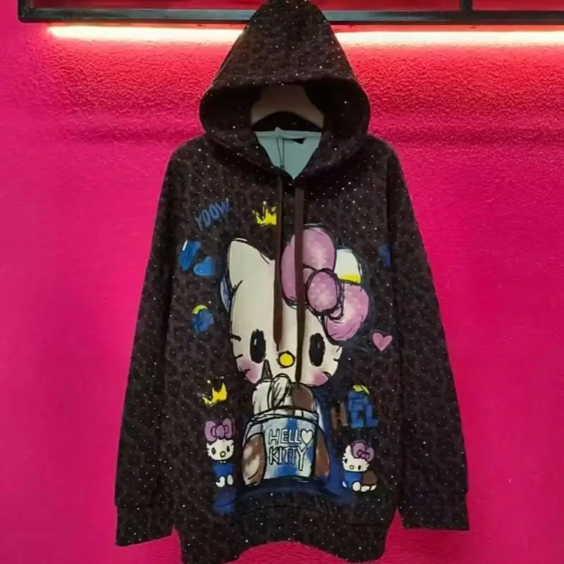Sanrio Hello Kitty Heavy Industry 2025 Cartoon New European Goods Autumn Winter Printed Sweatshirt Long Style Hooded Loose Sets
Sanrio Hello Kitty Heavy Industry 2025 Cartoon New European Goods Autumn Winter Printed Sweatshirt Long Style Hooded Loose Sets