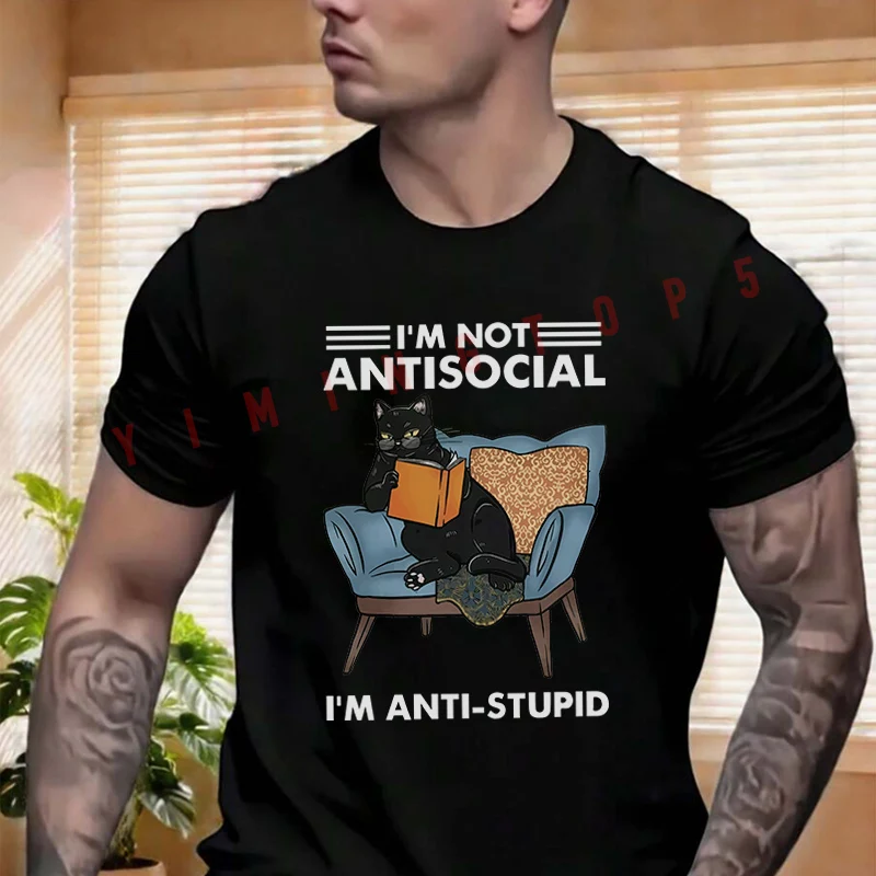 Funny Car Im Not Antisocial T-shirt Men's And Women's Summer Short-sleeved Motorbike Cycling Top
Funny Car Im Not Antisocial T-shirt Men's And Women's Summer Short-sleeved Motorbike Cycling Top