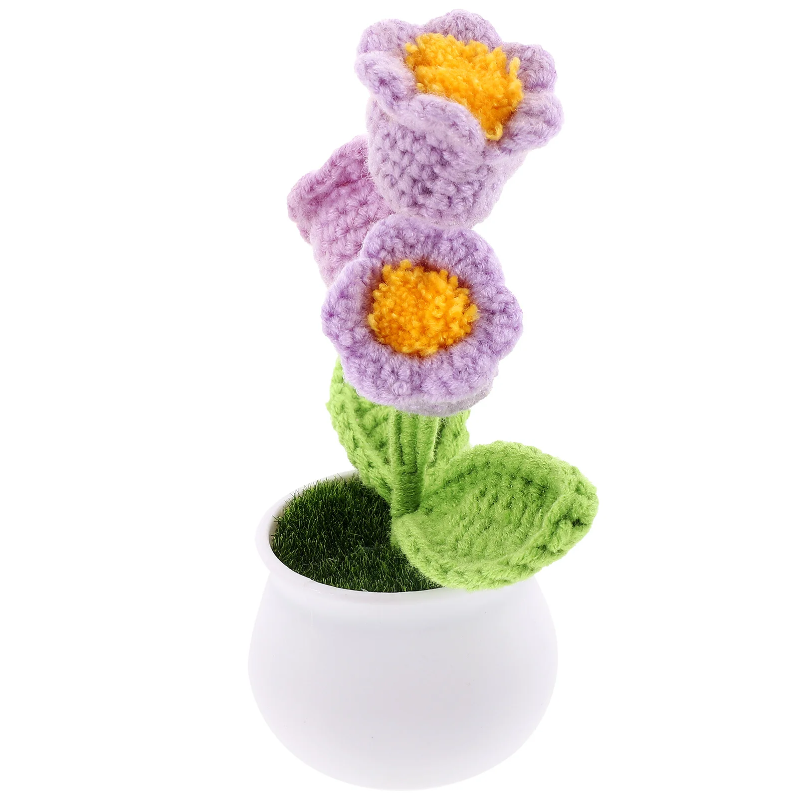 H Knitted Rose Office Decorations Potted Crochet Flower Model Small Simulation Artificial Plants Lifelike Bonsai
H Knitted Rose Office Decorations Potted Crochet Flower Model Small Simulation Artificial Plants Lifelike Bonsai