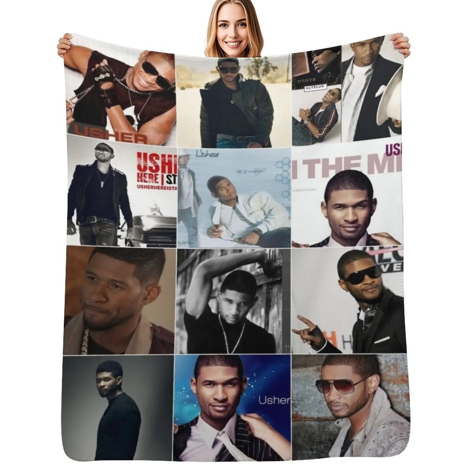 Usher Singer Photo Collage Throw Blanket Cozy Throw Blanket Birthday Gift for Him Her
Usher Singer Photo Collage Throw Blanket Cozy Throw Blanket Birthday Gift for Him Her