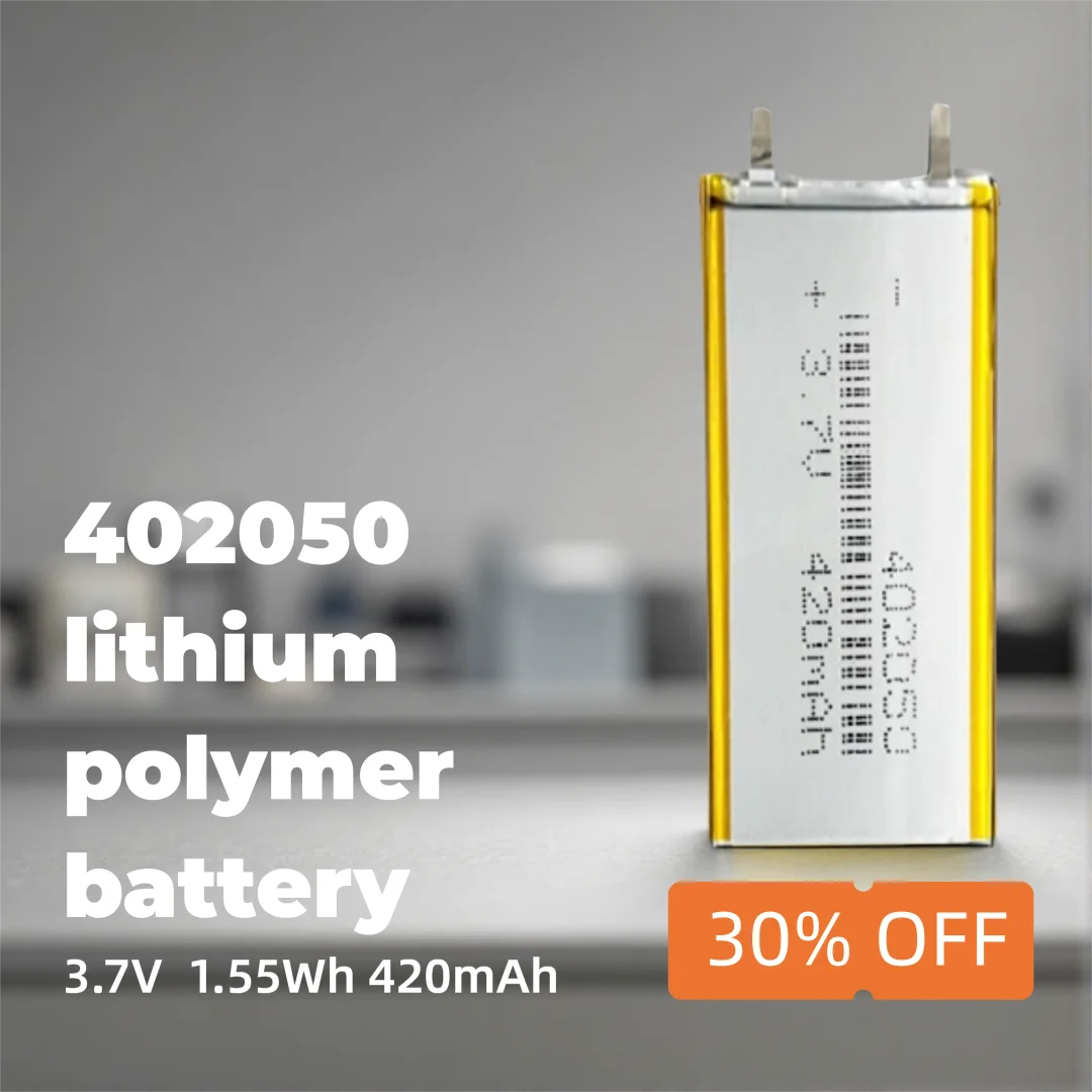 Durable Li-ion Polymer Battery 402050 3.7V 420mAh Efficient Rechargeable Cell for Wearables, Small Tools, DIY Electronics
Durable Li-ion Polymer Battery 402050 3.7V 420mAh Efficient Rechargeable Cell for Wearables, Small Tools, DIY Electronics