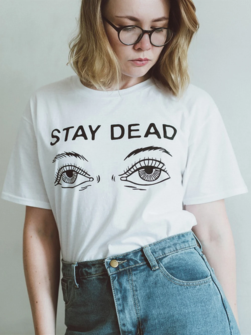 Новая летняя женская повседневная футболка Kaylahadlington Looks Pretty Pastels Teamed with Our Stay Dead 609.
Новая летняя женская повседневная футболка Kaylahadlington Looks Pretty Pastels Teamed with Our Stay Dead 609.