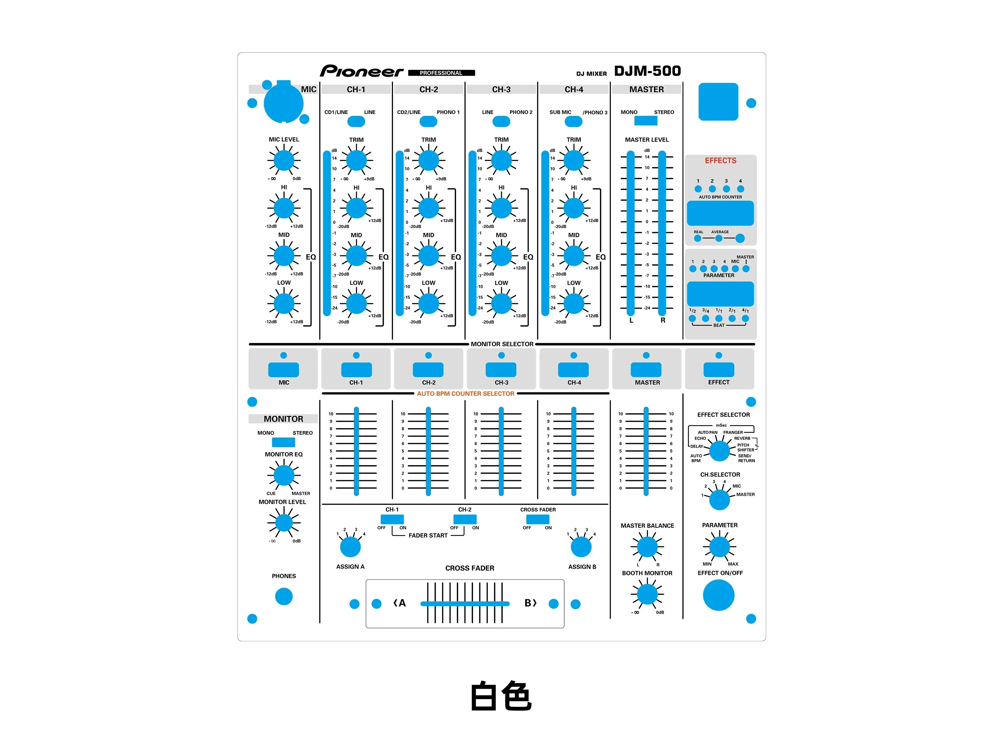 Pioneer DJM-500 Control Panel Film - Premium Adhesive Mixer Skins for DJ Booth/Studio (Anti-Scratch Coating, Custom Design)
Pioneer DJM-500 Control Panel Film - Premium Adhesive Mixer Skins for DJ Booth/Studio (Anti-Scratch Coating, Custom Design)