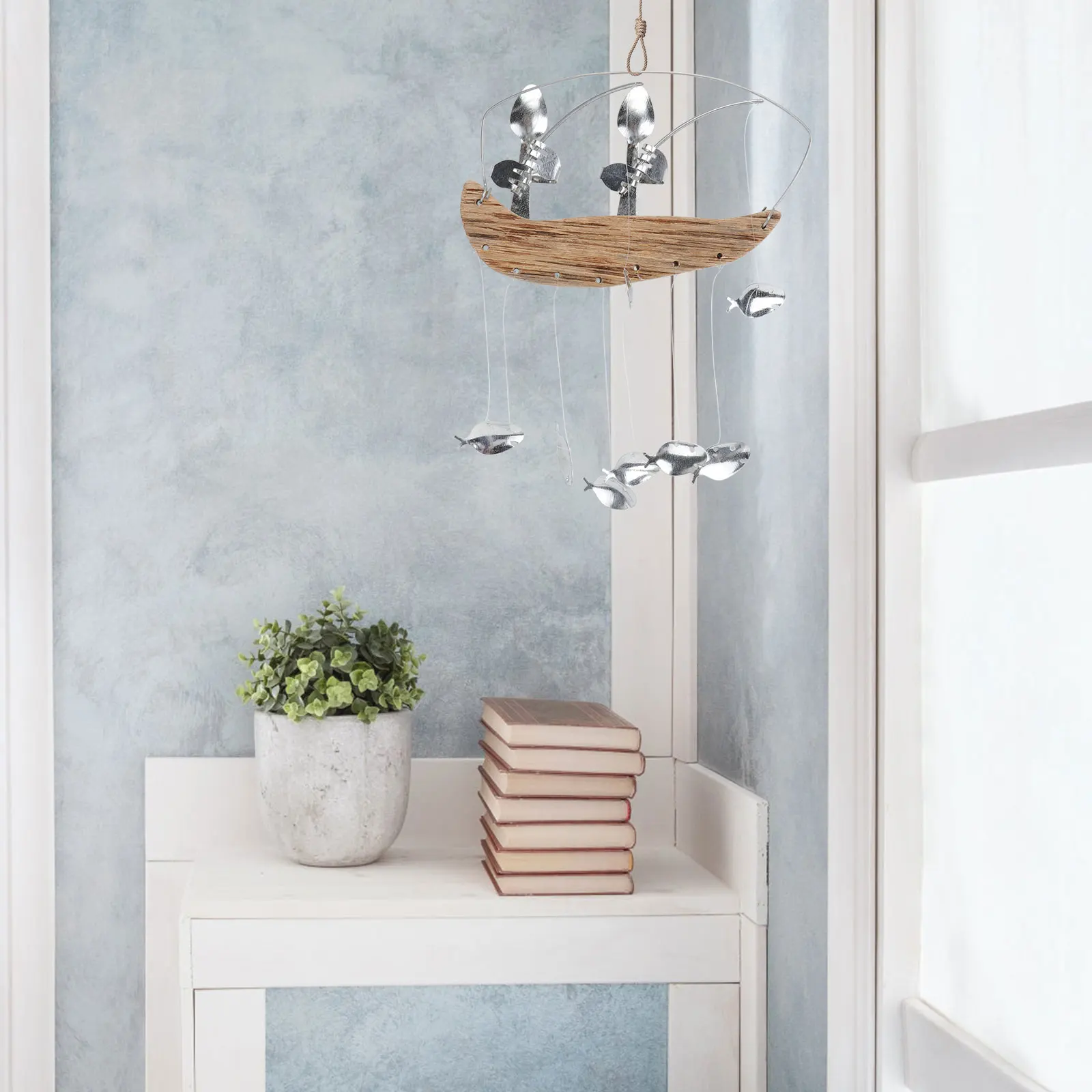 Wind Chime Decor Fisherman style Room Chime Melodious Sound Home Decoration Hanging nament Garden Window Door
Wind Chime Decor Fisherman style Room Chime Melodious Sound Home Decoration Hanging nament Garden Window Door
