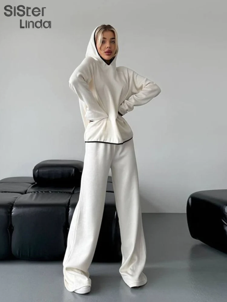 Sisterlinda Autumn Release Junior Ankle-Length Sexy High Street Pants Suit K24S58152 Girl Solid Slim Hooded Fashion Sweater Suit
Sisterlinda Autumn Release Junior Ankle-Length Sexy High Street Pants Suit K24S58152 Girl Solid Slim Hooded Fashion Sweater Suit