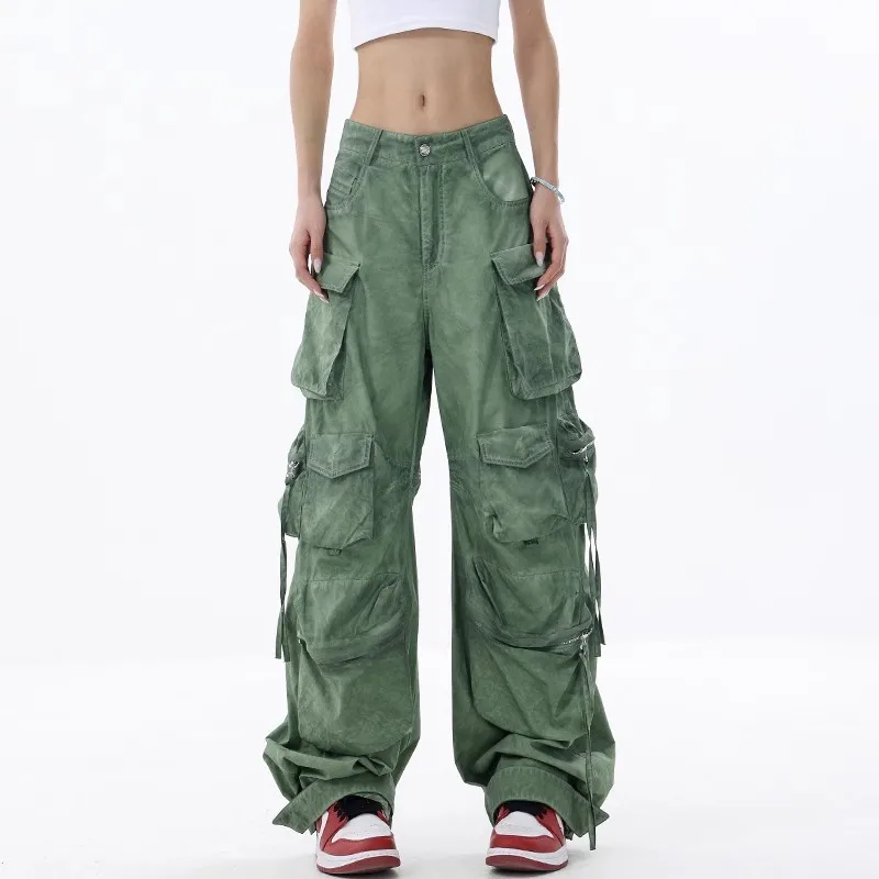 WCFCX STUDIO Vintage Button Design Parachute Y2K Cargo Pants for Women Oversize 90S Korean Pants Drawstring Sweatpants
WCFCX STUDIO Vintage Button Design Parachute Y2K Cargo Pants for Women Oversize 90S Korean Pants Drawstring Sweatpants