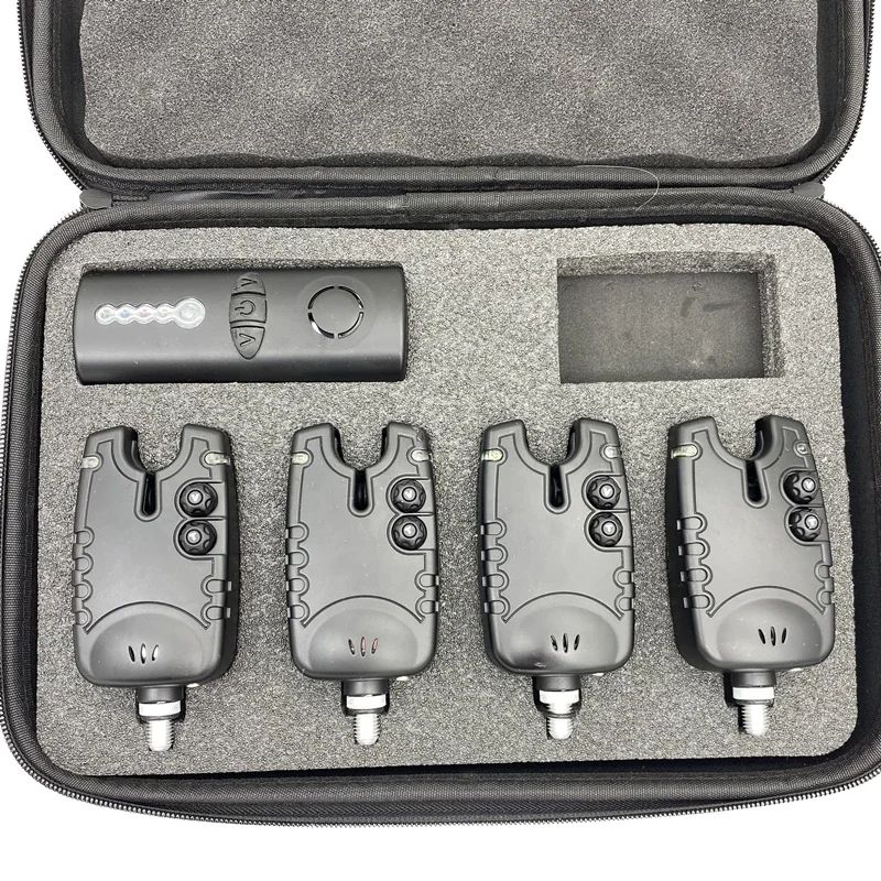 JZH JZH-RF1988PLUS 4+1 Colorful LED Waterproof Battery Operated Freshwater Carp Lake Fishing Bite Alarm
JZH JZH-RF1988PLUS 4+1 Colorful LED Waterproof Battery Operated Freshwater Carp Lake Fishing Bite Alarm