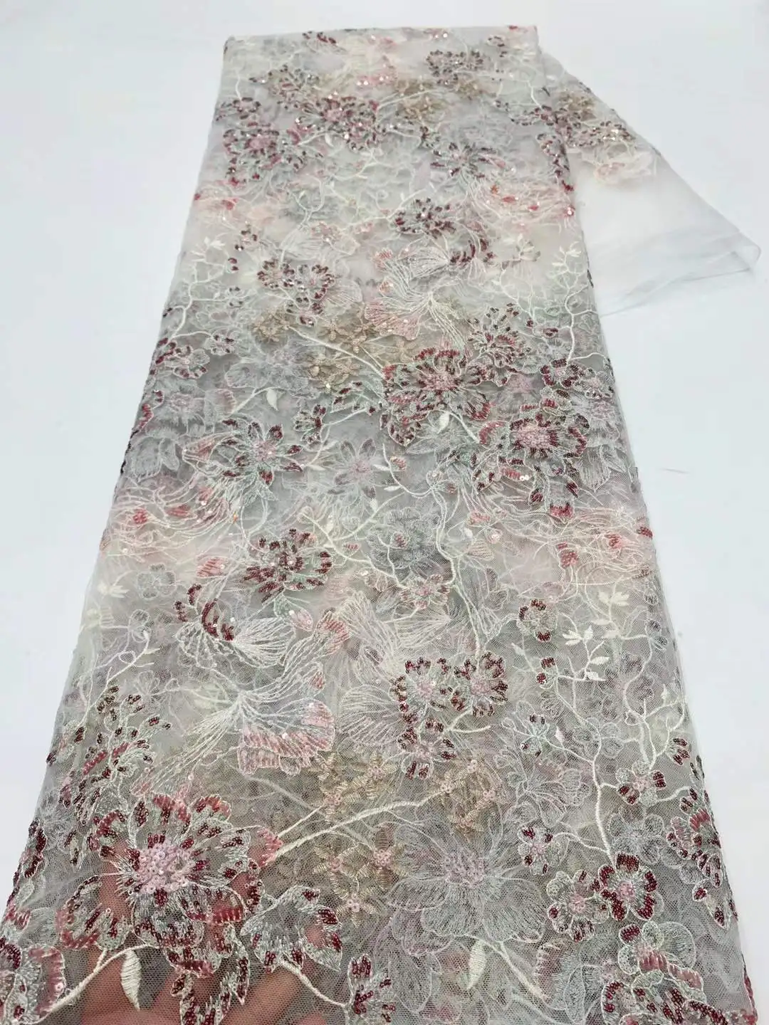 African Beads Groom Tulle lace Fabric 2025 High Quality Sequins Embroidery French Tulle Laces For Nigeiran Party Dress
African Beads Groom Tulle lace Fabric 2025 High Quality Sequins Embroidery French Tulle Laces For Nigeiran Party Dress